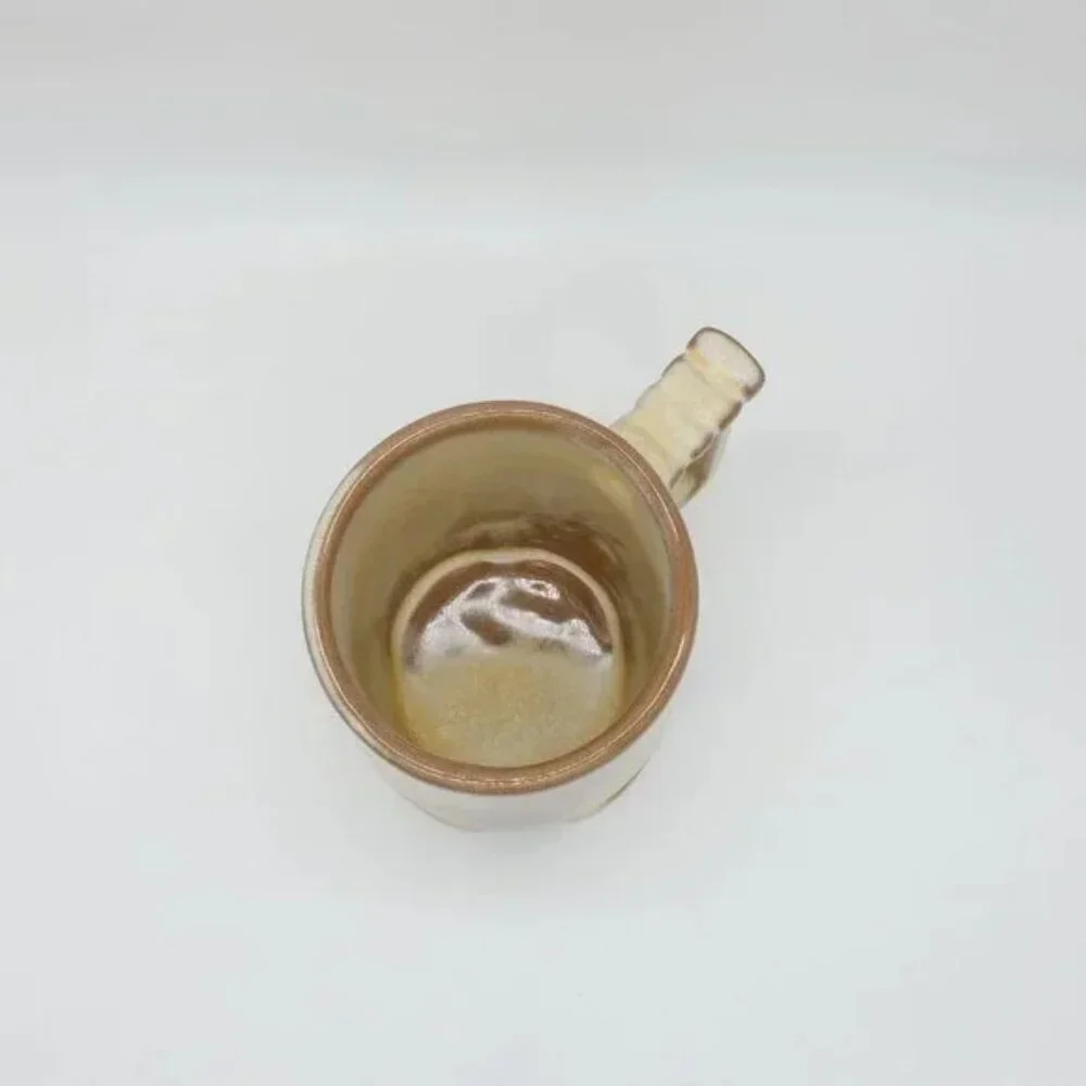 Vintage Set of Frankoma 6J Plainsman Desert Gold Teapot and Mug for Tea Coffee